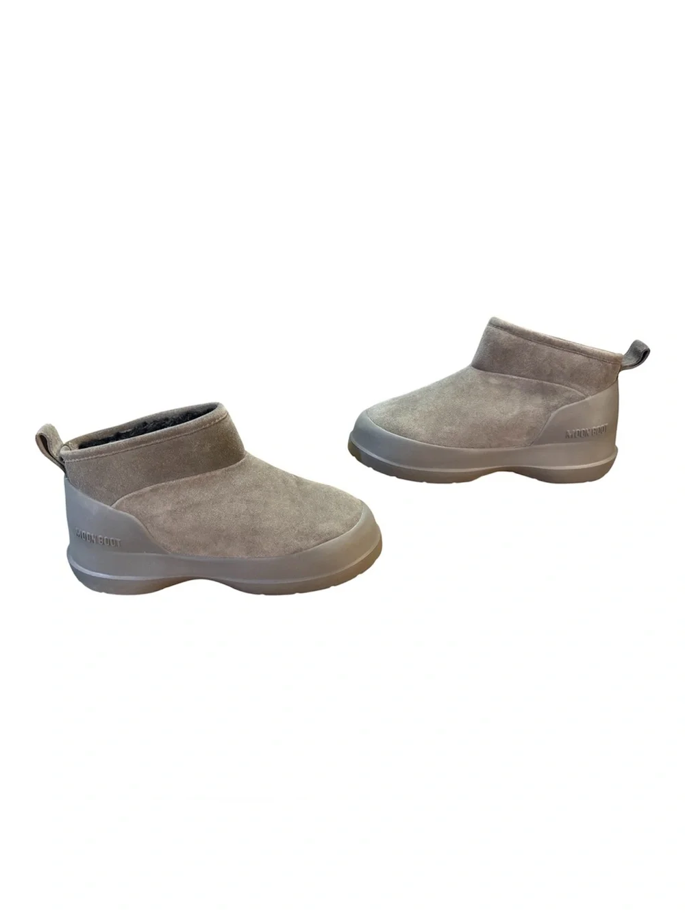 Moon Boot Luna Low Suede Boots Anthracite Grey Women’s Size 8.5